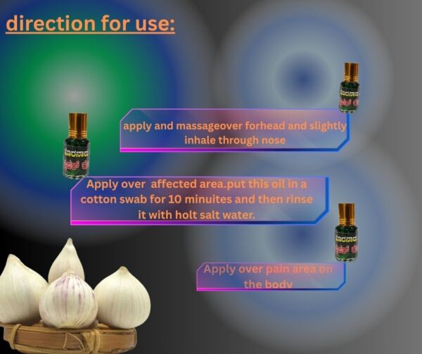Garlic Oil / ಕಾಡು ಬೆಳ್ಳುಳ್ಳಿ ತೈಲ - Image 4