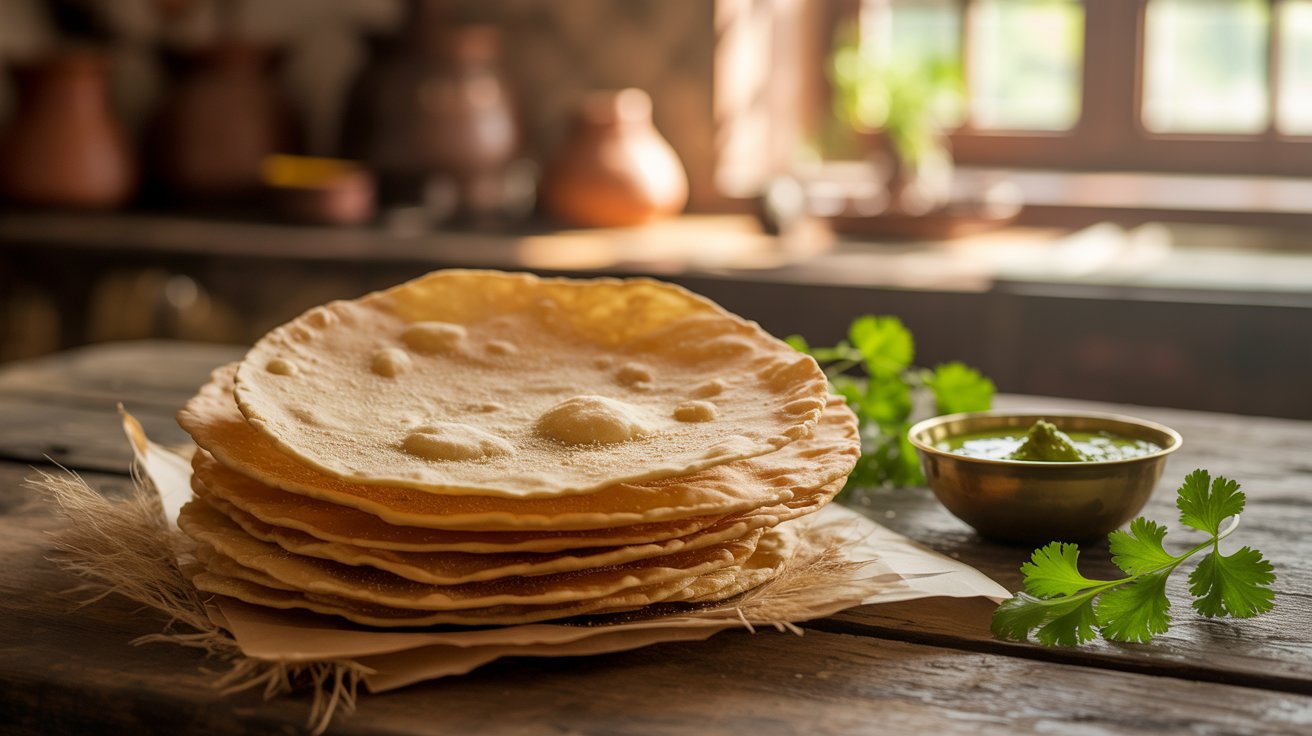 homemade papad